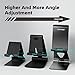 TOPGO Cell Phone Stand, [Stable & Height Adjustable] Foldable Cellphone Holder for Desk, Office Desktop, Bedside Table, Compatible with iPhone 14/Smartphones/iPad Mini (Black)
