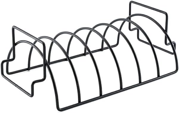 14 Inch Outdoor BBQ Grill Reversible Non Stick Rib Roast Rack for Grilling