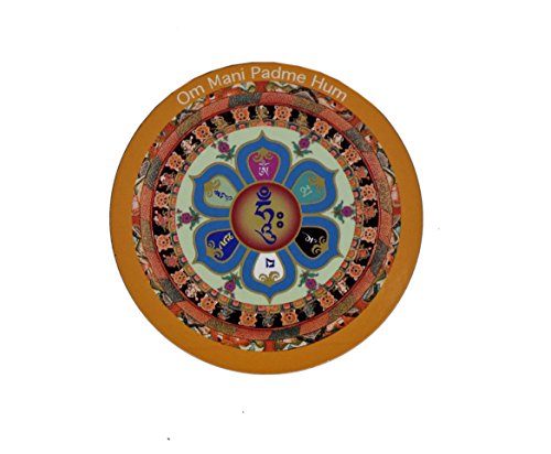 Dharma Store Nepalese Hand Hammered Tibetan Meditation Yoga Singing Bowl Set - With Traditional Design Fridge Magnet #TOP3