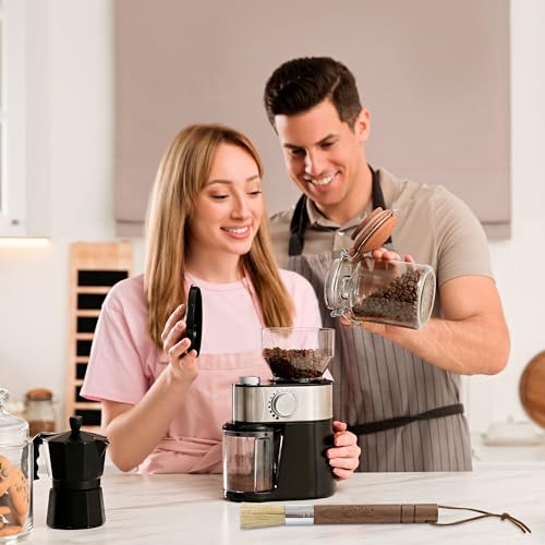 Takavu Coffee Cleaning Brush White Boar Bristle, Grinder Espresso Machine Cleaner Tool, Brista Dusting Accessories Used on Group Heads, Shower Screens, Portafilters, Scoops, Tampers, Remove Leftover - Thumbnail 7