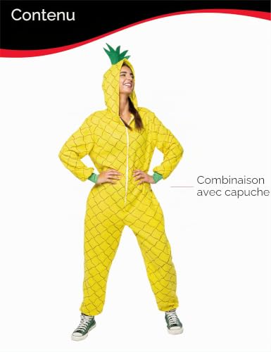 Déguisement d'ananas taille unique combinaison ample et légère pour Halloween - 3