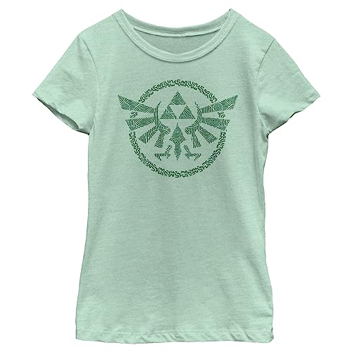 Girl's Nintendo The Legend of Zelda: Tears of The Kingdom Green Hyrule Crest T-Shirt