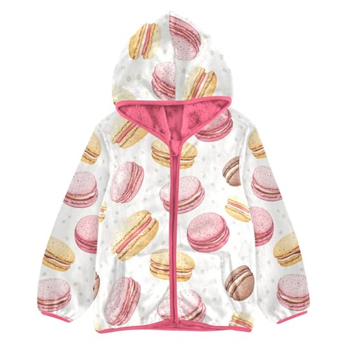 Cute Macaron Girls Fleece Jacket Girls Fall Jacket Girl Coats Zip Up Hoodie Children Sherpa Warm Outerwear 2-10T
