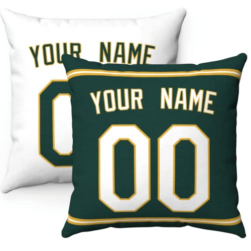 INAOO Throw Pillow Custom Any Name Number Personalized Gifts for Oakland