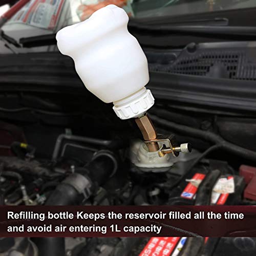 Oulaiz Vacuum Brake Bleeder Air Brake Bleeder Kit With 2L Brake Fluid Extractor And 1L Refilling Bottle, Pneumatic Vacuum Bleeder Tool Kit For Auto Car Truck Use #TOP4