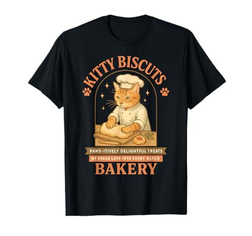 Kitty Biscuits Paws-itively Deliciosas golosinas que amasamos amor Camiseta