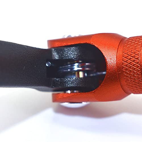 Image of CNC Aluminum Gear Shifter Lever, Foldable Gear Shift Lever Fit for 50cc 110cc 250cc CRF50 XR50 XR CRF Dirt Pit Monkey Bike Motorcycle ATV Quad Accessory (Black&Orange)