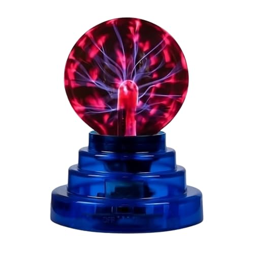 Tradeopia 3.5” Interactive Plasma Ball - Mesmerizing Light Show, Perfect for Desk Decor and Science Enthusiasts