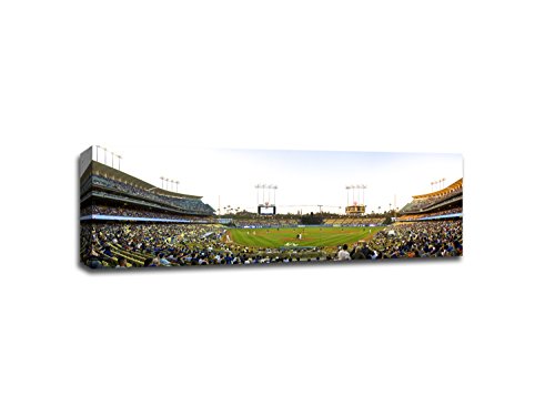 Dodger Stadium - Baseball Field - 48x16 Gallery Wrapped Canvas Wall Art