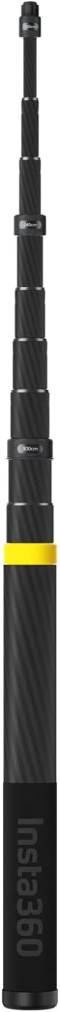 Insta360 Extended Edition Selfie Stick, 3m (9.8ft) Carbon Fiber Invisible Selfie Pole with 1/4 Inch Screw for Action Cameras