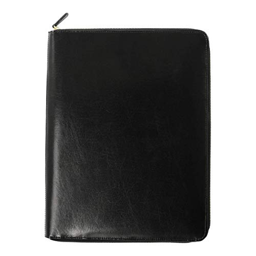 Dulwich Designs Windsor Black Leather A4 Document Folder