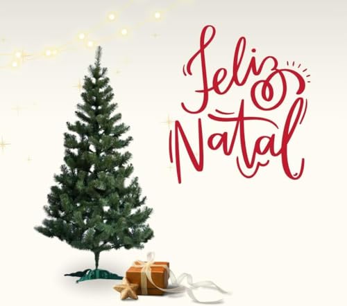 Árvore De Natal 1,50cm Pinheiro Luxo 450 Galhos Cheia Resistente Pinheiro De Natal Tradicional Verde