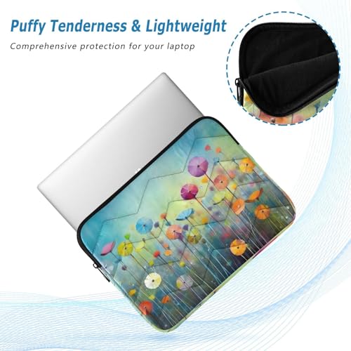 Funda para portátil 13-14 pulgadas con diseño floral miniatura 5