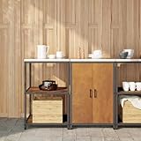 Mokuyary Juego de 2 unidades de almacenamiento para cocina, acero inoxidable, resistente a la intemperie, para restaurante, hotel, cocina, A2