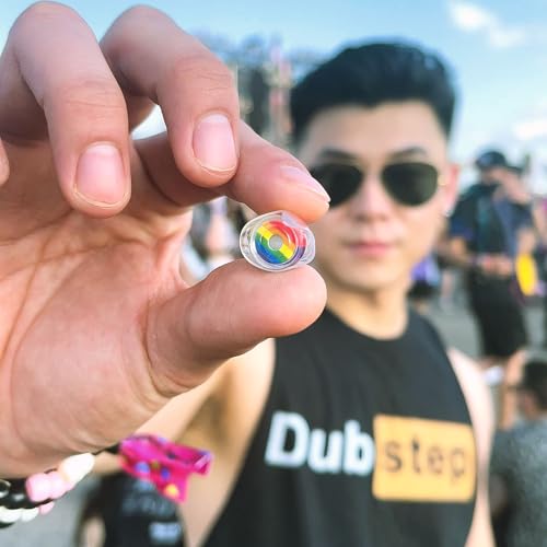 Image of Eargasm High Fidelity Rainbow Earplugs for Concerts, Festivals, Musicians, DJs, Night-Life, Motorcycle Hearing Protection - Reusable Ear Plugs for High Fidelity Noise Reduction up to 21 dB