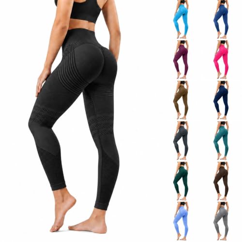 3D Anti Cellulite Metabolic Booster Compression Leggings for Women | 3D Compression Pants Womens, Anti Cellulite Leggings, High Waist Butt Lifting Gym Leggings, Sport Yoga Pants Women Black - image 1