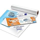 Clingers Clear Dry Erase Cling-rite Rolls - Removable, Recyclable Whiteboard Sheets, 20x30 Inch, 20 Clear Sheets for School, Office Decor, and Art Projects & Dry Erase Marker Included - American Made