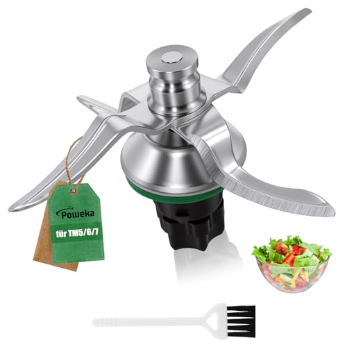 Edelstahlmesser für Thermomix TM7/TM6/TM5 Mixmesser mit Dichtring Ersatzklingen für TM6 TM5 Zubehör