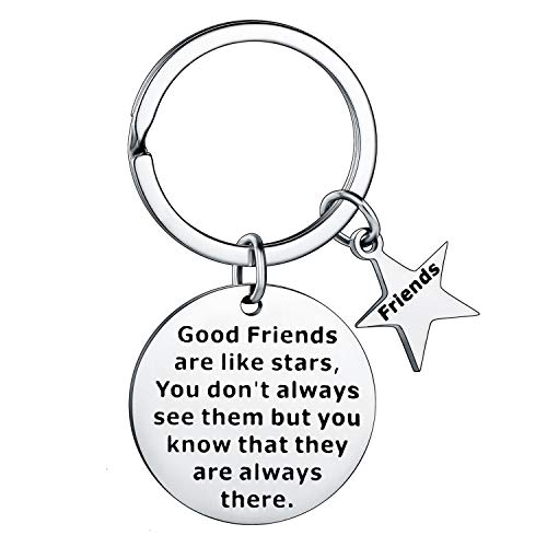 Presentes de amizade para mulheres, chaveiro de amizade, presente de melhor amigo para mulheres, presentes de aniversário para amigas, joias femininas BFF, 1, M