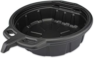 NEIKO 20762A Oil Drain Pan | Black Plastic Anti Splash | Motor Oil Drip Catcher Pan | 2 Gallon (8L) Capacity