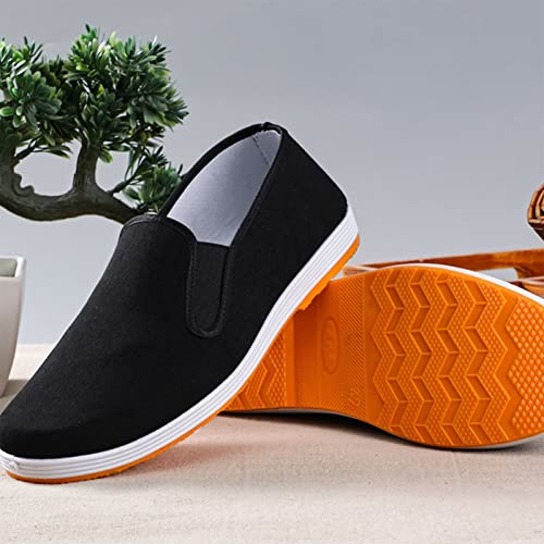 Kung Fu Shoes, Beef Tendon Sole Unisex Cotton Anti-Slip Tai Chi Shoes, Light and Breathable Suitable for Indoor/Outdoor Old Beijing, for Martial Arts and Tai Chi2