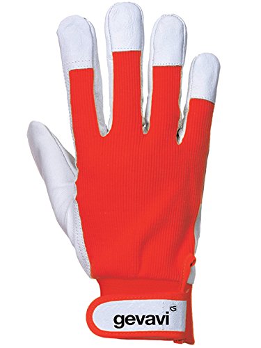 Gevavi Safety GP0203M00 GP02 industry - Guante, color rojo