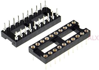 10PCS DIP20 IC Round Hole Socket 20p DIP CHIP Test Holder Adaptor 20 PIN dip-20 DIP 20PIN 2.54MM Pitch Connector