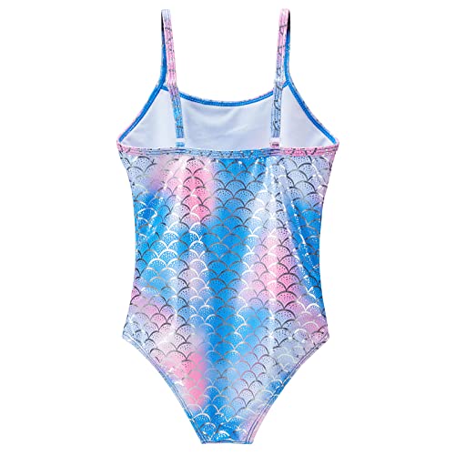 Image of ANLUKE Girls One Piece Swimsuit Cute Swimsuit Beach Clothes Sun Protection 3-10 Years