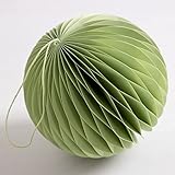 Diámetro: Ø12,5 cm SKLUM Bola de Papel Nido de Abeja Migow Papel Verde Oliva