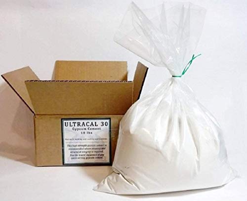 10 Lbs ULTRACAL 30 Gypsum Cement - Plaster - for Moldmaking and Casting Ideal for Latex Molds! Takes Excellent Detail