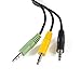 Dinghosen 5.1 Channel Bypass Cable Compatible with Z-5500 Control Pod (PID Between R200-R635) with 3 Jack Vol Control 7Ft