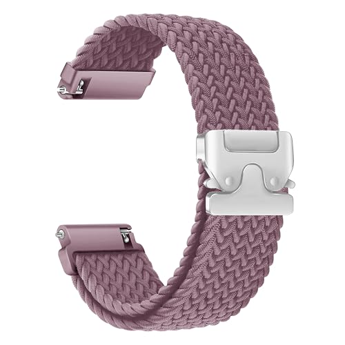 Image of ACM Watch Strap Woven Braided Clipper 22mm compatible with Universal 22mm Size Replacement Strap Smartwatch Adjustable Belt Band
