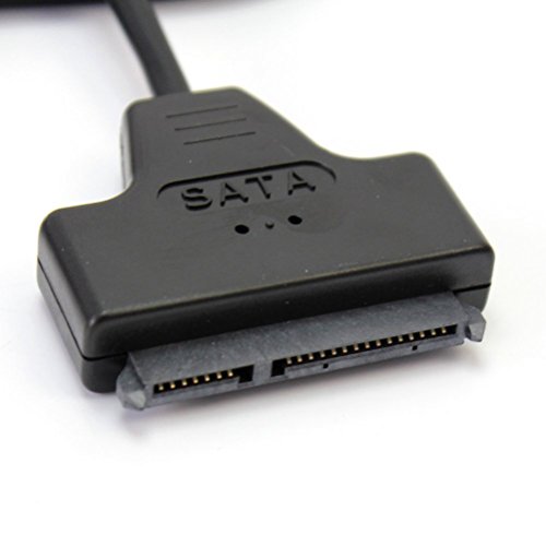 Cabo adaptador Pixnor USB 2.0 para SATA Serial ATA 15+7 22P para laptop HDD de 2,5 polegadas
