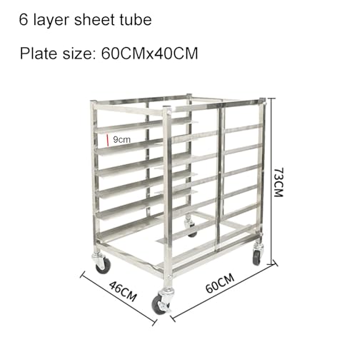 Scaffale refrigerante con ruote, carrello salvaspazio per cucina e pasticceria, ideale per pasticceria e pasticceria