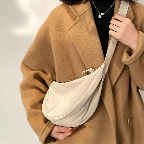 Simple Design Women's Messenger Bag Fashion Ladies Nylon Hobos Small Shoulder Bags Vintage Female Girls Purse Cloth Handbags3