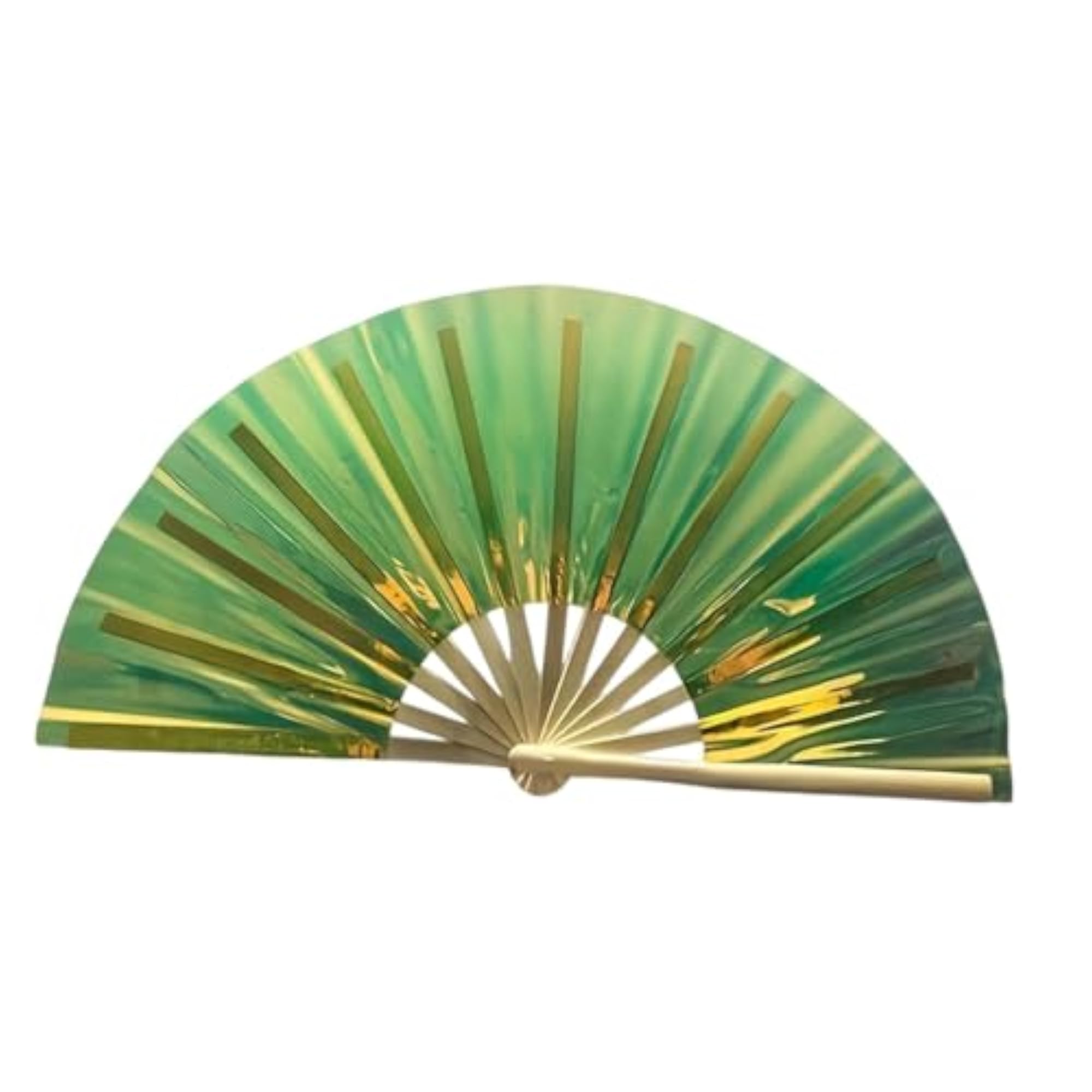 Creative Rainbow Folding Popping Fan for Line Dancing