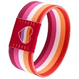 Rainbow LGBT Pride Bracelet Wristband for Women Men, Stretch Elastic Band, LGBTQ Pride Wrist Bands Bracelets for Pride Month Decorations Trans Lesbian Pride Stuff Accessories Outfits Merch Gifts Lesbian Pride