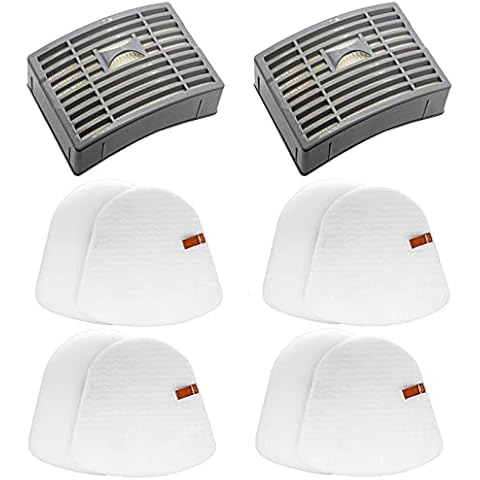 Lemige Vacuum Filters Replacement Parts for Shark Powered Lift-Away DLX NV580 Series NV581, NV581Q, NV585, NV586, 2 Post Filters + 4 Foam&Felt Filters, Part # XFFT580 Cover