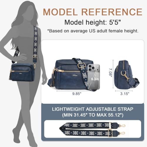 Image of Vegan Leather Crossbody Bags for Women Anti theft Purses and Handbag