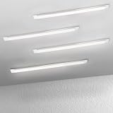 Jazoctig 4-Pack 4FT LED Batten, Close to Ceiling Light fixtures, 40W, Ultra-Thin Day Light, 4000K, IP20, LED Ceiling Light for Garage, Stores, Warehouse, Office, Corridor, supermarkets, etc.