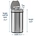 iTouchless 50 Liter / 13 Gallon Kitchen Trash Can with Lid & Odor Filter – Motion Sensor Semi-Round Stainless Steel Garbage Bin for Home, Office, or Garage – Slim, Wide Opening Large Capacity Design