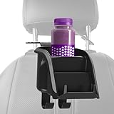 Portavasos De Asiento De Coche - Compacta Con Ganchos Para Coche,Organizador De Asiento Trasero Portabebidas,Para Camión Autocaravana SUV, Contiene Botella De Agua, Bebida Y Aperitivo, Familia Pasajer