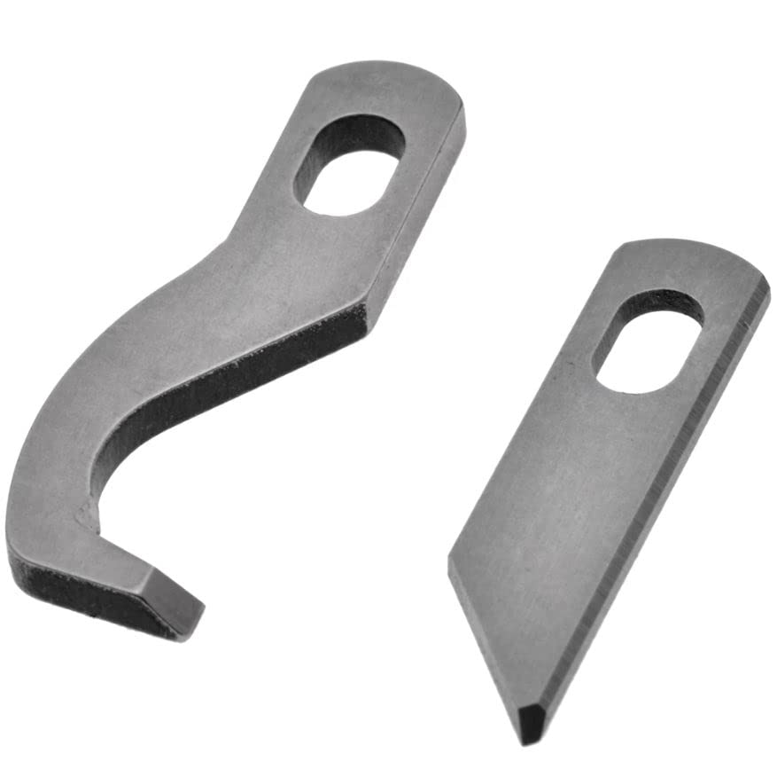Set de Cuchillas TF-122/TF-123 Remalladora Compatibles con Máquinas Overlock Alfa, Singer, Brother...