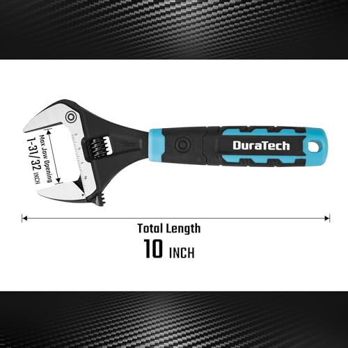 DURATECH 10-Inch Wide Jaw Adjustable Wrench by DURATECH - Used condition - Image 5