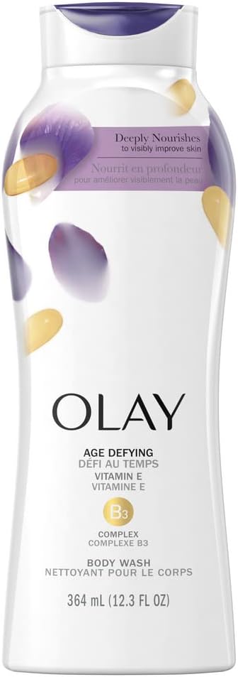 Olay Age Defying Body Wash With Vitamin E 364Ml, White