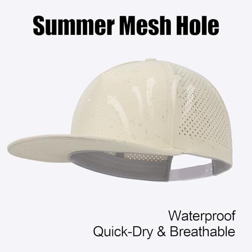 Image of M /L /XL /XXL Oversize Flat Bill Baseball Cap for Men Women Quick Dry Snapback Hats Summer Mesh 5 Panel Cap