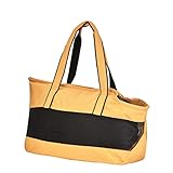 Small Dog,Cat,Puppy,Kitten Purse Carrier, Ventilated Breathable Pet Travel Handbag ,Multifunctional Pet Carrier Bag for Subway/Shopping/Walking/Travel (Yellow)