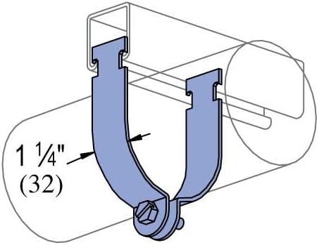 Genuine Unistrut P1117-EG 2" Rigid Steel Conduit Pipe Strut Clamp for All 1-5/8" Strut Channels
