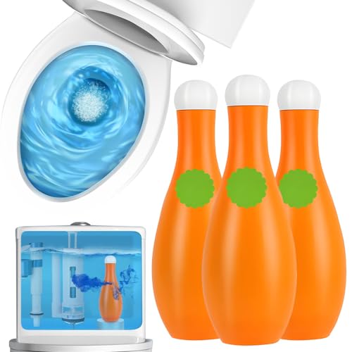 WC Acción Total Limpiador para Inodoro, Limpiador para WC, Cleaning Gel Inodoro, Producto de Limpieza Súper Potente con Activo Descalcificador, 3 en 1 Limpieza Profunda, Antical y Desodorante (3)