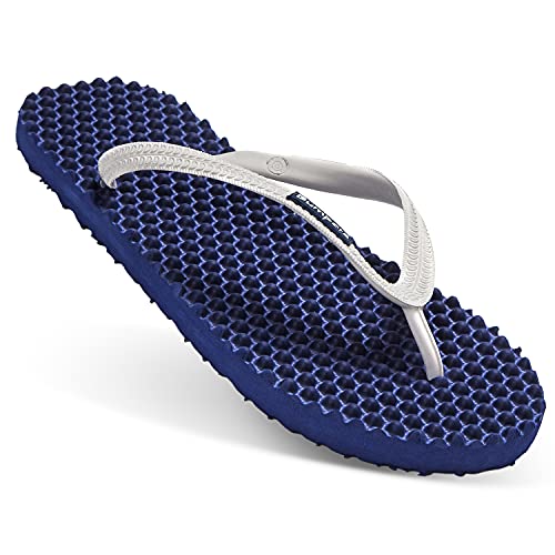 Image of Bumpers Flip Flops For Men - Beach & Shower Sandals For Mens, Comfortable Massage Acupressure Slippers, Indoor & Outdoor Footwear